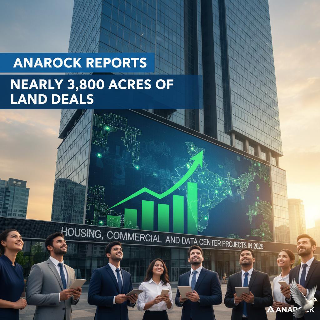 Anarock Reports Nearly 3,800 Acres of Land Deals for Housing, Commercial, and Data Center Projects in 2025