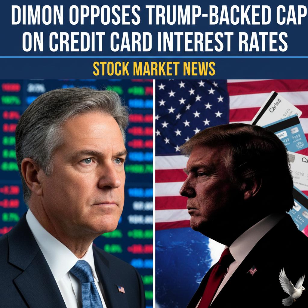 Dimon Opposes Trump-Backed Cap on Credit Card Interest Rates