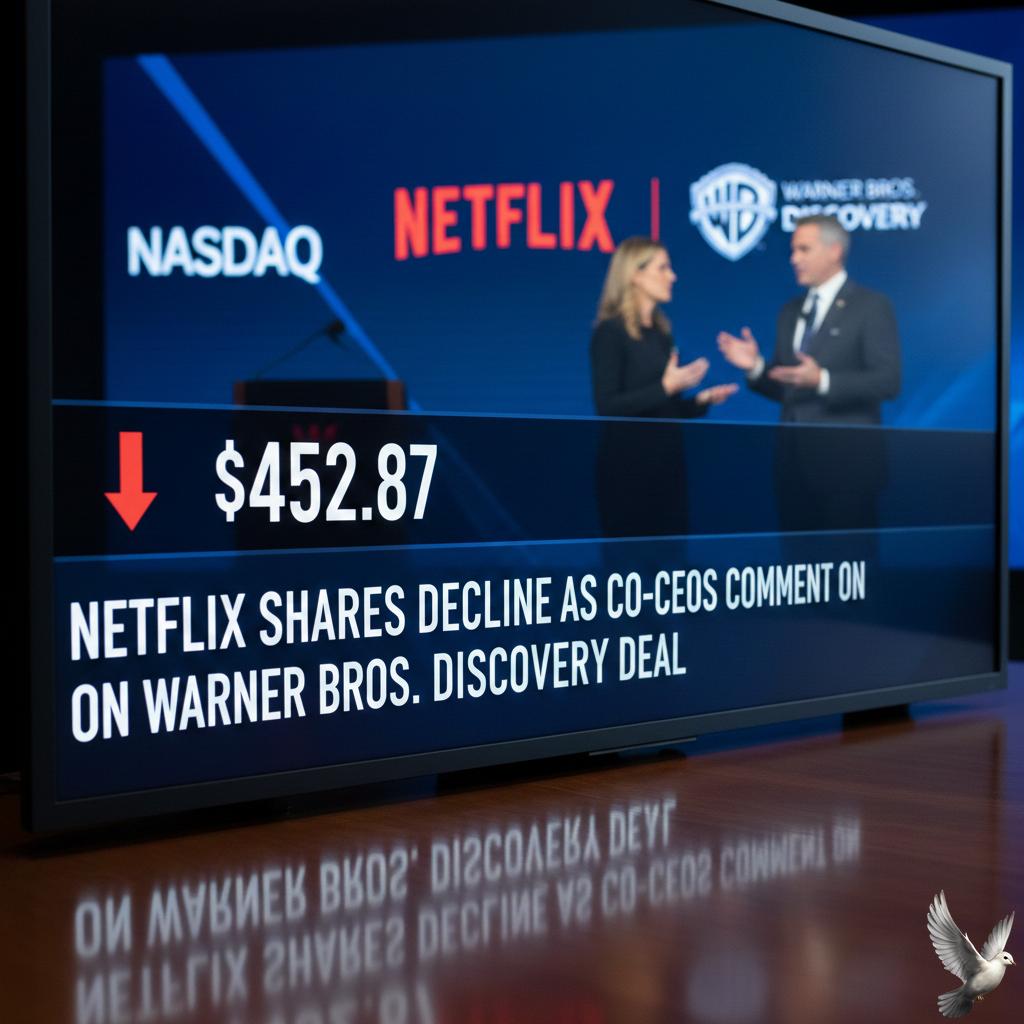 Netflix Shares Fall as Co-CEOs Address Warner Bros. Deal