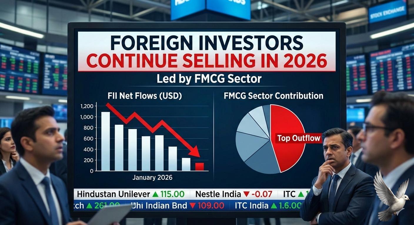 Foreign Investors Continue Selling in 2026, Led by FMCG Sector