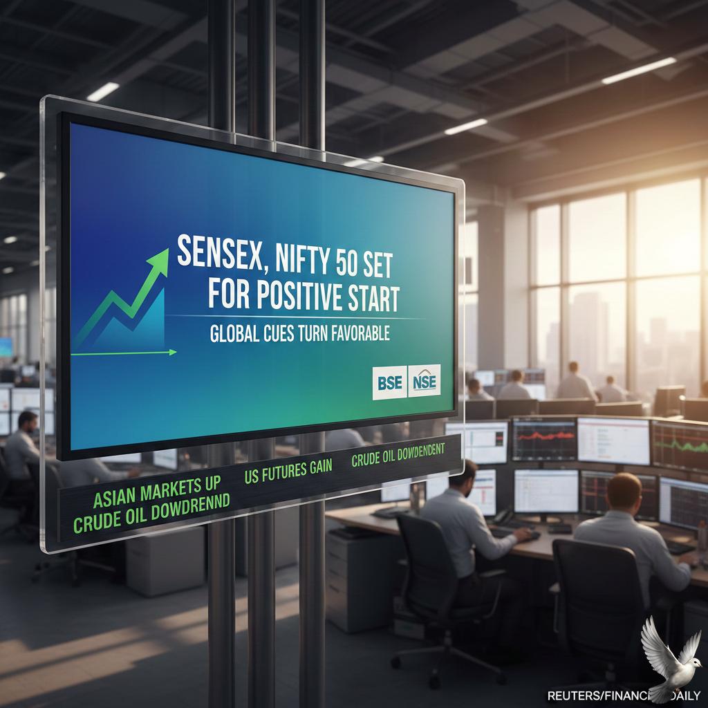 Sensex, Nifty 50 Set for Positive Start as Global Cues Turn Favorable