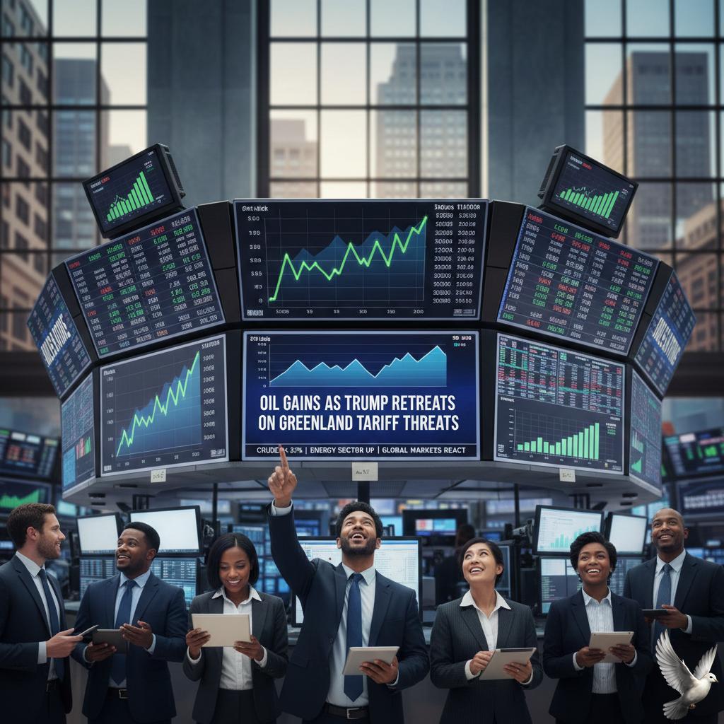 Oil Gains as Trump Retreats on Greenland Tariff Threats