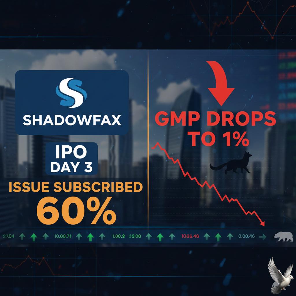 Shadowfax IPO Day 3: Issue Subscribed 60%, GMP Drops to 1%