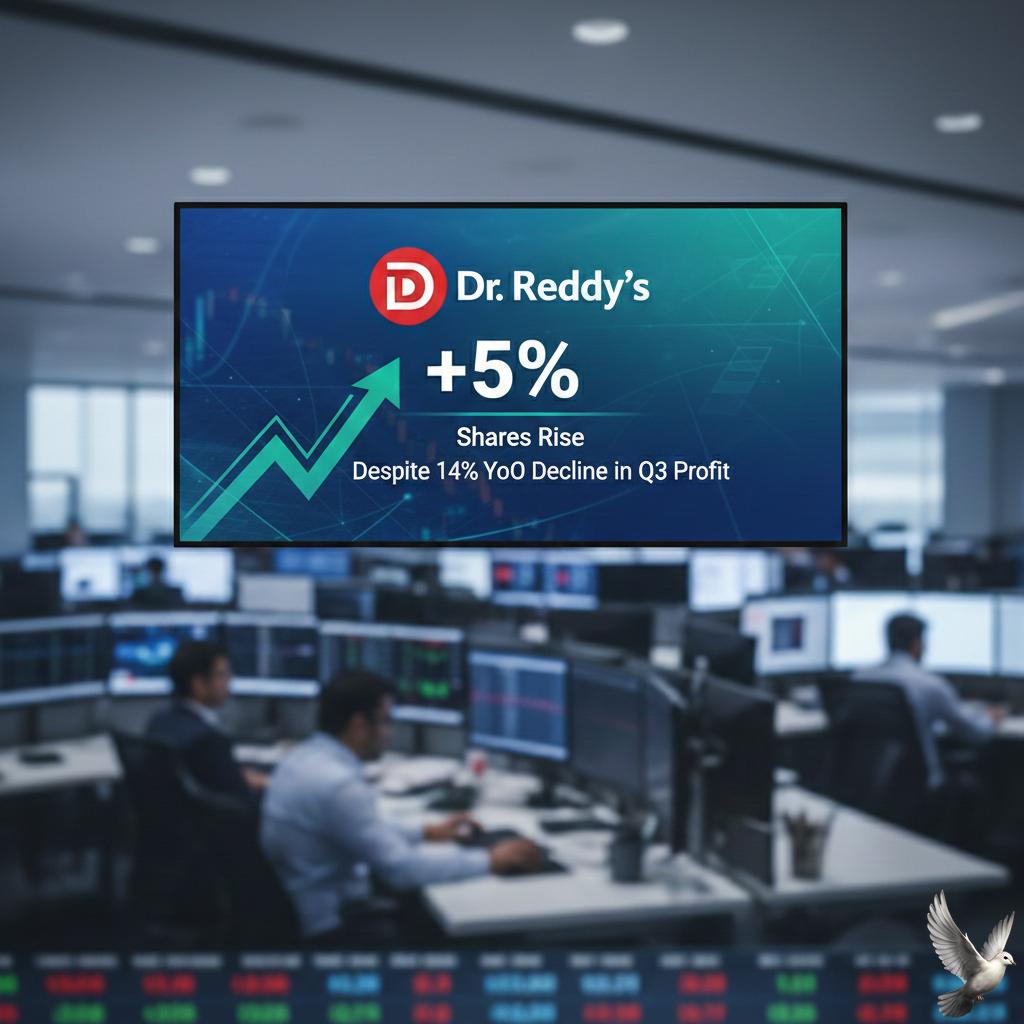 Dr Reddy's Shares Rise 5% Despite 14% YoY Decline in Q3 Profit