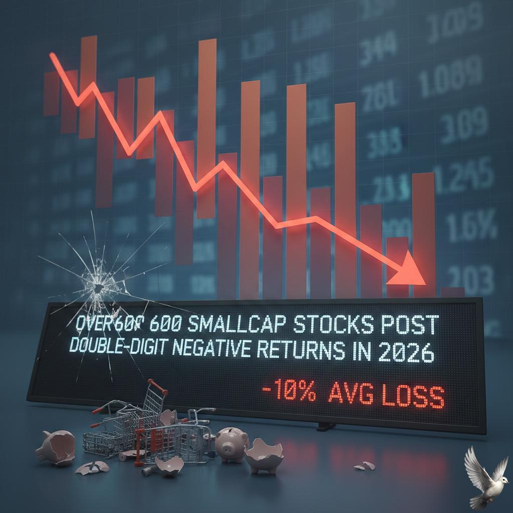 Over 600 Smallcap Stocks Post Double-Digit Negative Returns in 2026