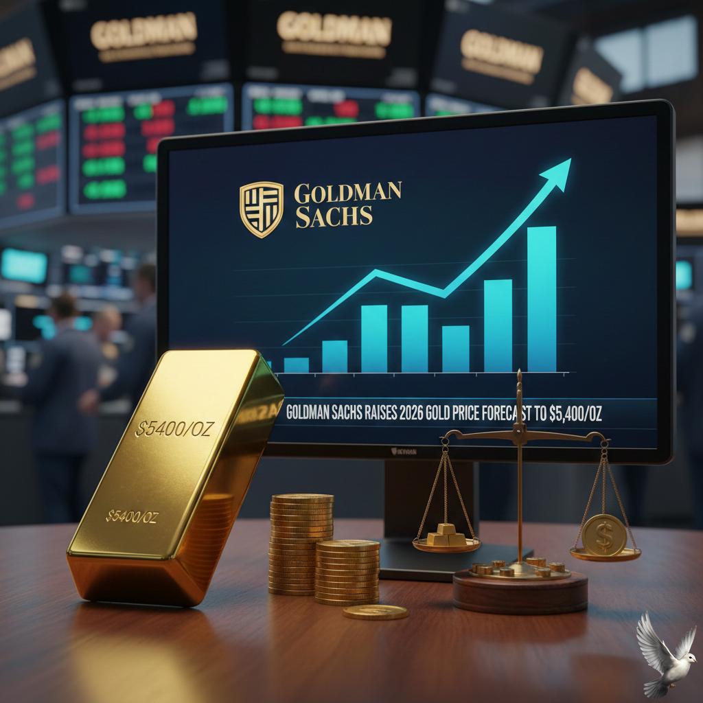 Goldman Sachs Raises 2026 Gold Price Forecast to $5,400/oz