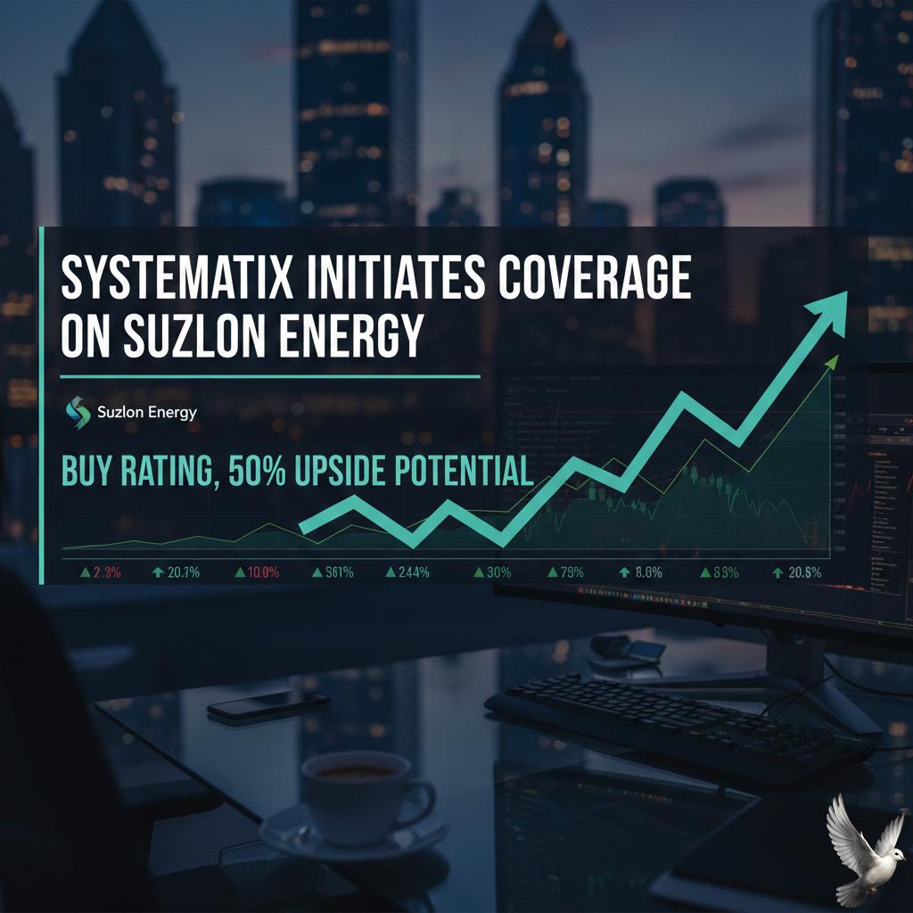 Systematix Initiates Coverage on Suzlon Energy with Buy Rating, Projects 50% Upside Potential