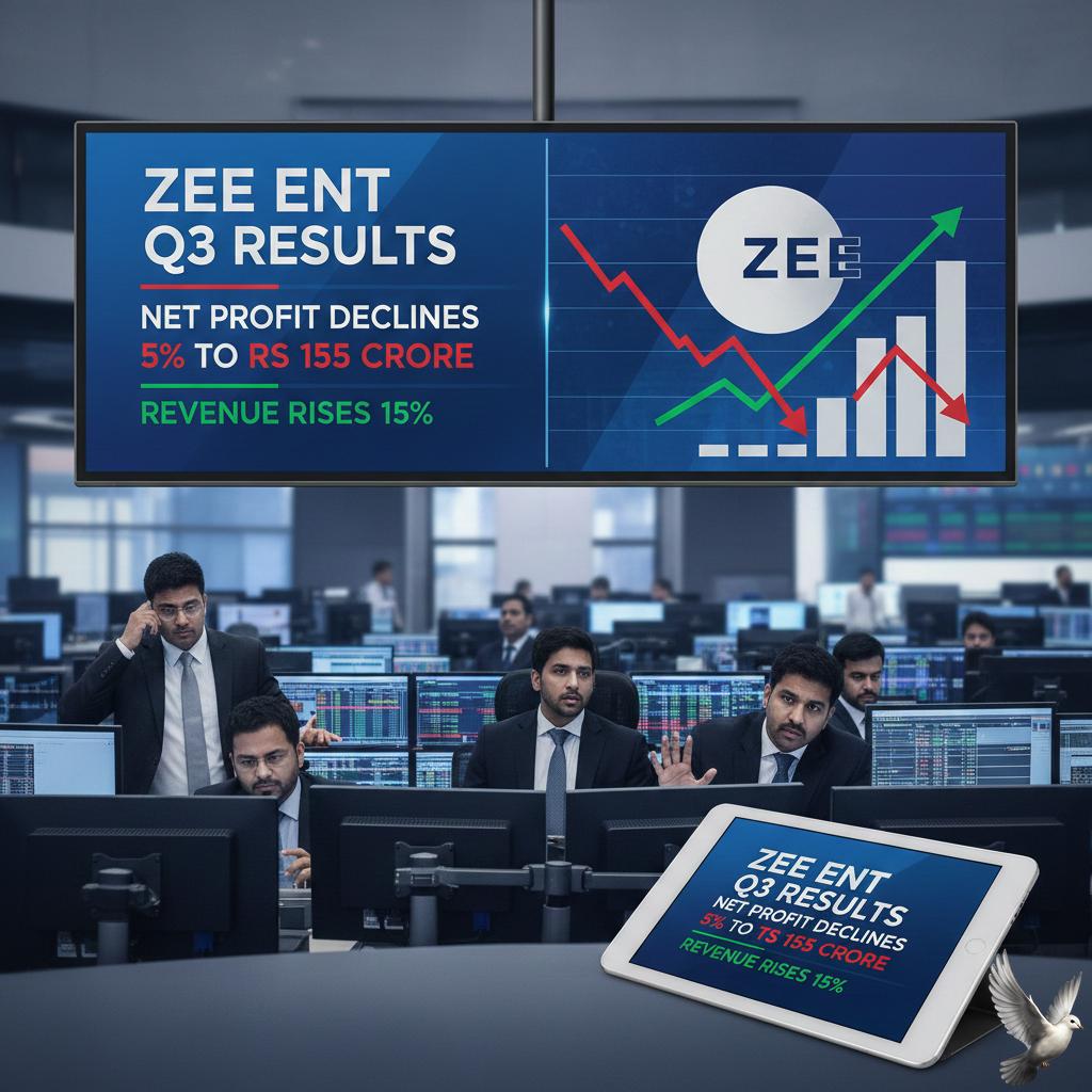 Zee Ent Q3 Results: Net Profit Declines 5% to Rs 155 Crore, Revenue Rises 15%
