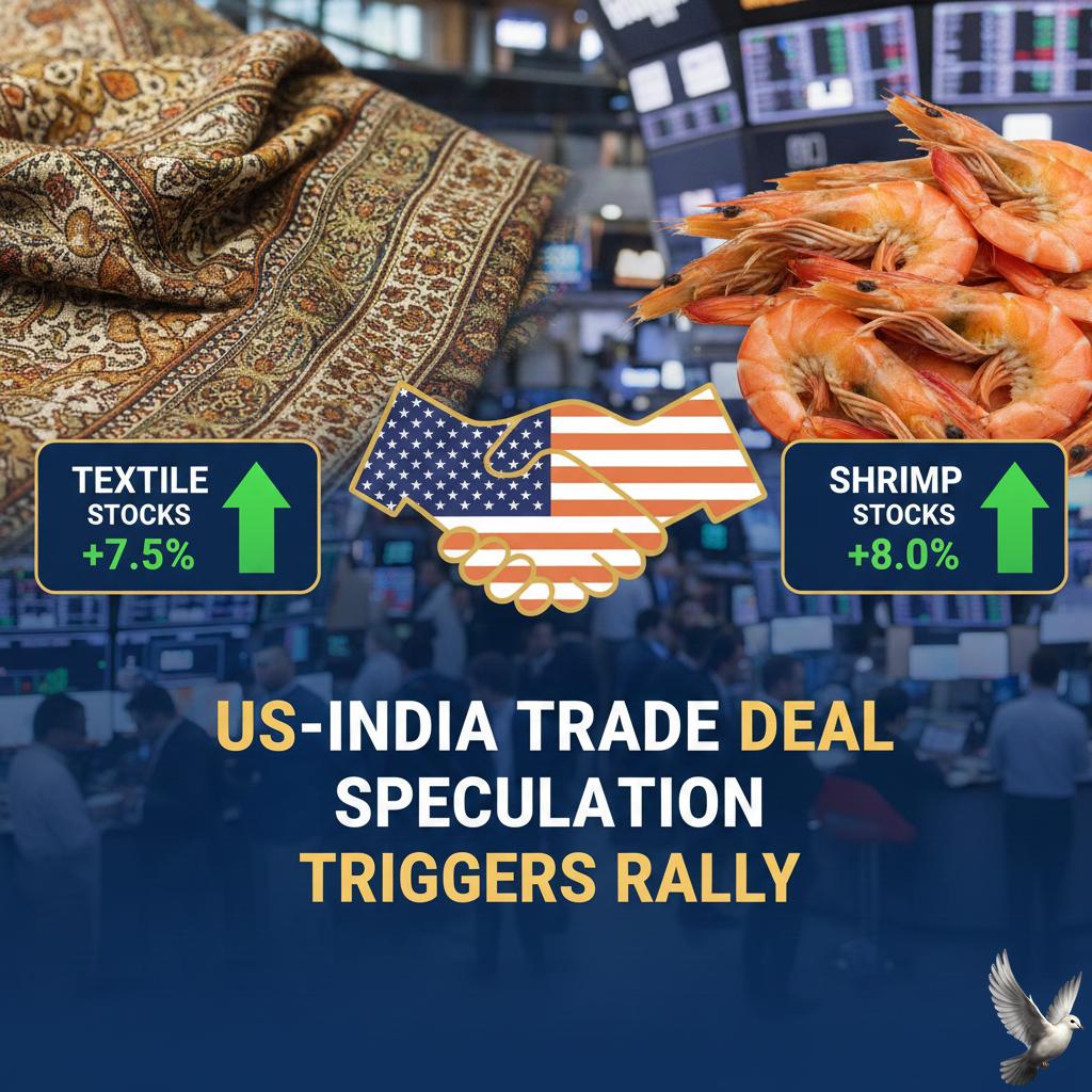 Textile, Shrimp Stocks Rally Up to 8% Amid US-India Trade Deal Speculation