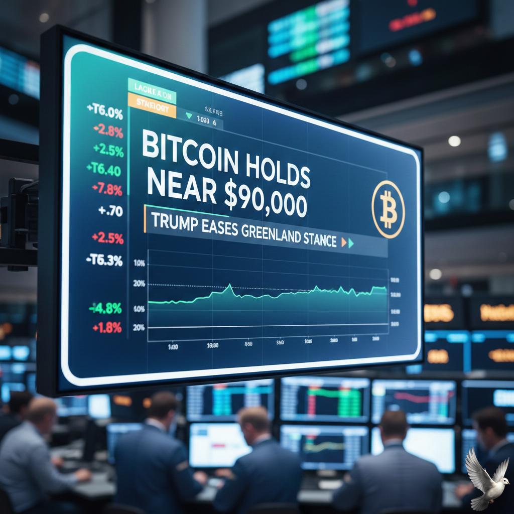 Bitcoin Holds Near $90,000 After Trump Eases Greenland Stance