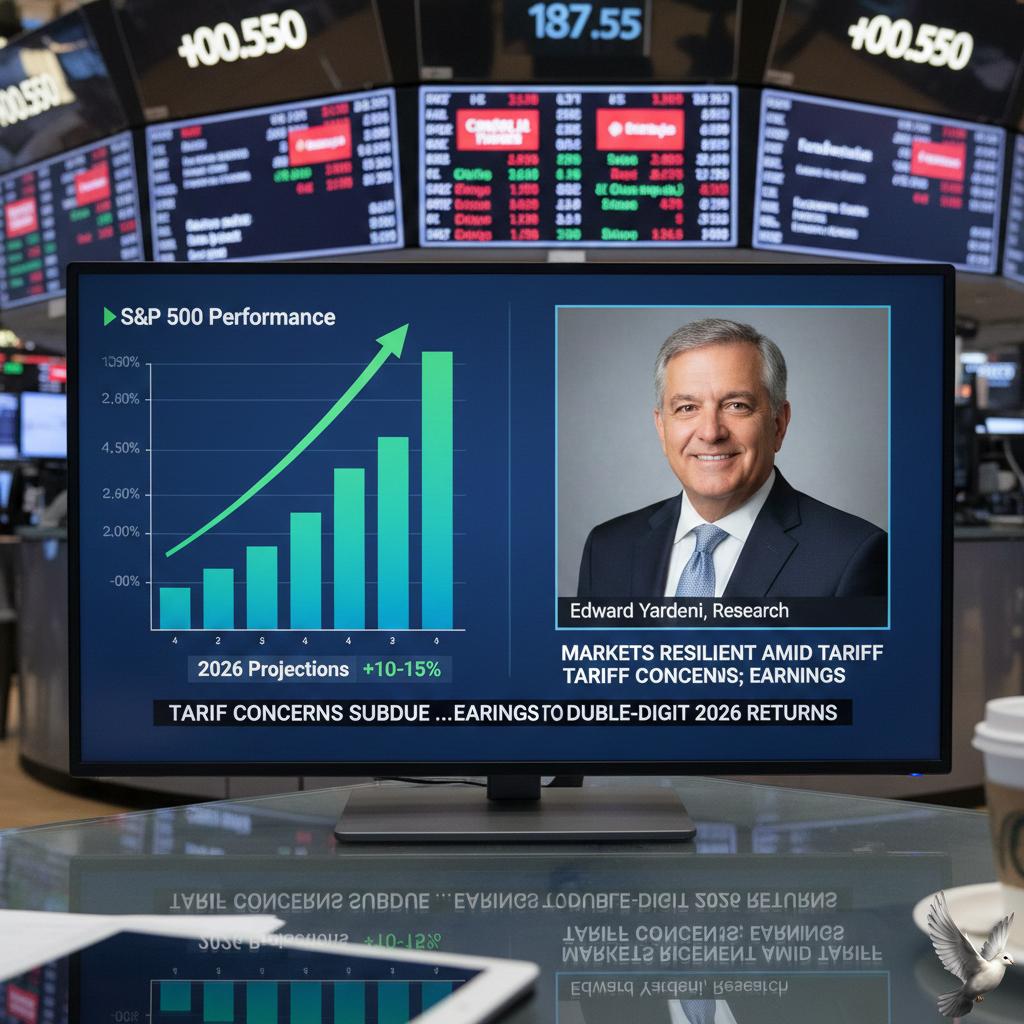 Yardeni: Markets Resilient Amid Tariff Concerns; Earnings Strength to Drive Double-Digit 2026 Returns