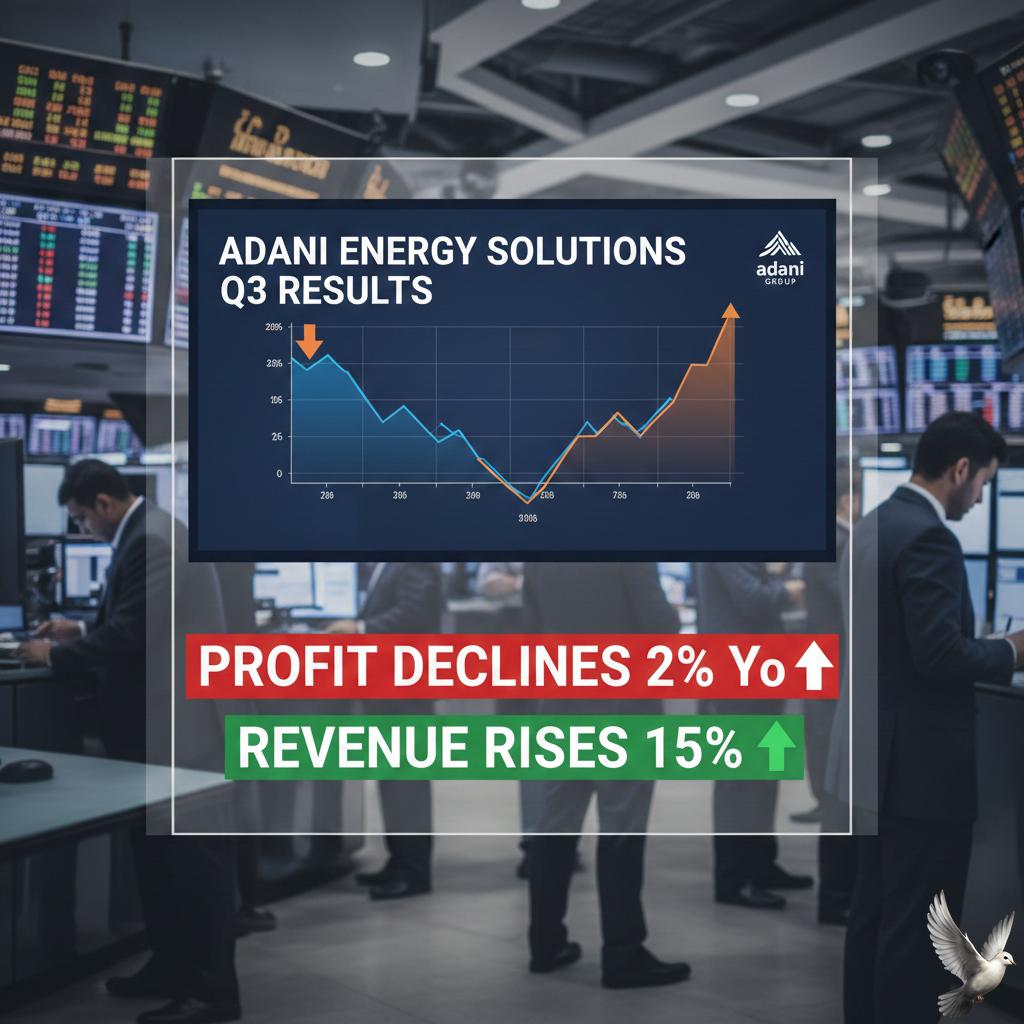 Adani Energy Solutions Q3 Results: Profit Declines 2% YoY, Revenue Rises 15%