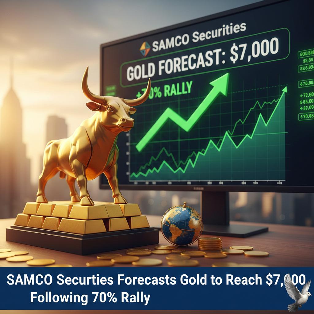 SAMCO Securities Forecasts Gold to Reach $7,000 Following 70% Rally