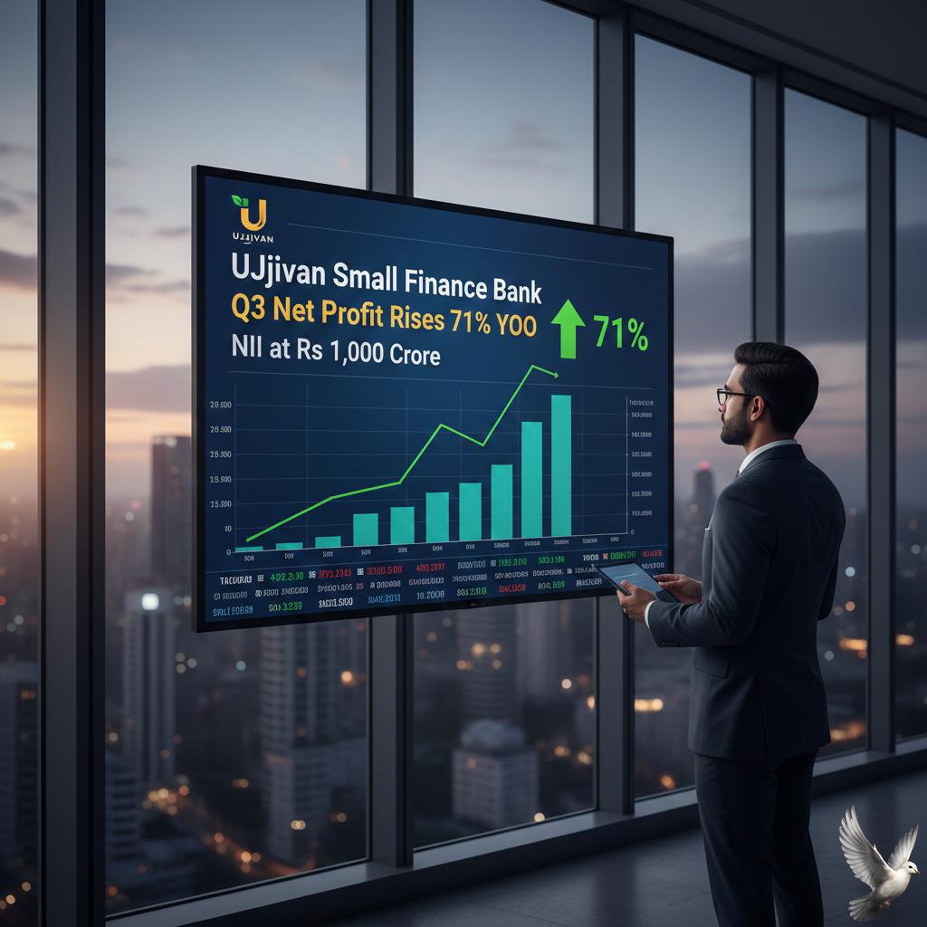 Ujjivan Small Finance Bank Q3 Net Profit Rises 71% YoY, NII at Rs 1,000 Crore