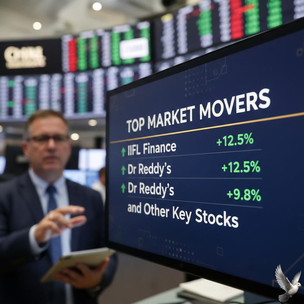 Top Market Movers: IIFL Finance, Dr Reddy's and Other Key Stocks