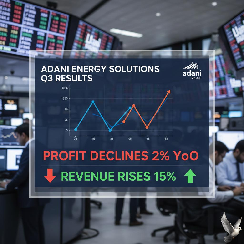 Adani Energy Solutions Q3 Results: Profit Declines 2% YoY, Revenue Rises 15%