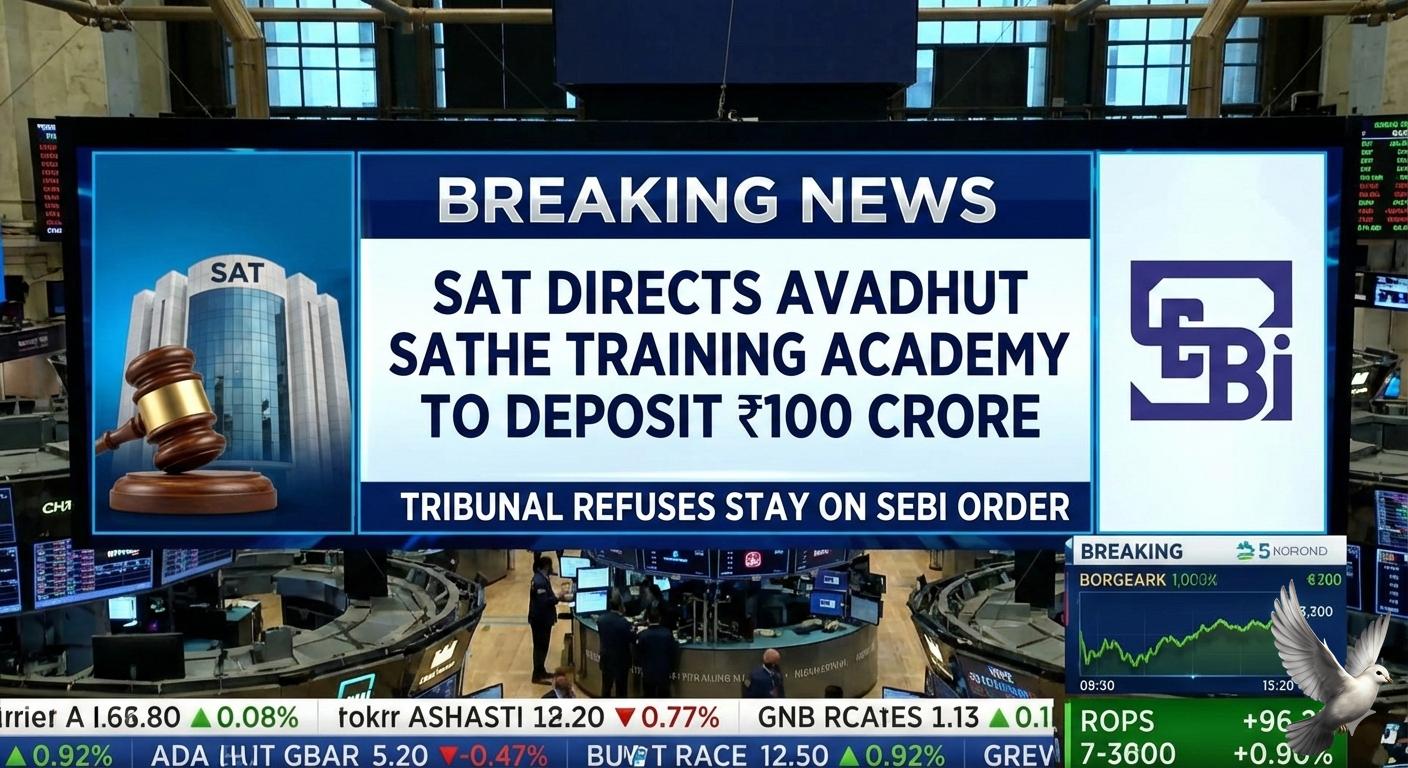 SAT Directs Avadhut Sathe Training Academy to Deposit ₹100 Crore, Refuses Stay on SEBI Order