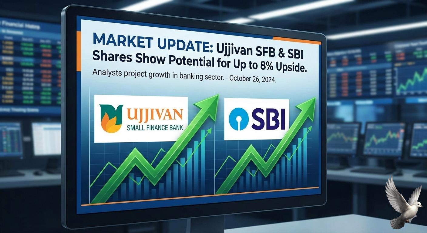Ujjivan SFB, SBI Shares Show Potential for Up to 8% Upside