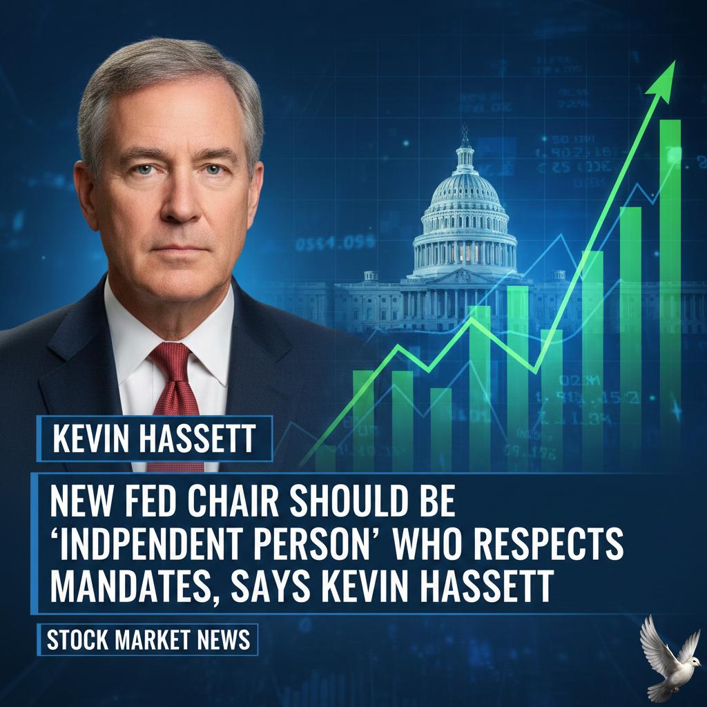 New Fed Chair Should Be 'Independent Person' Who Respects Mandates, Says Kevin Hassett