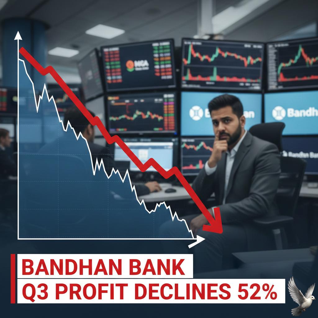 Bandhan Bank Q3 Profit Declines 52%