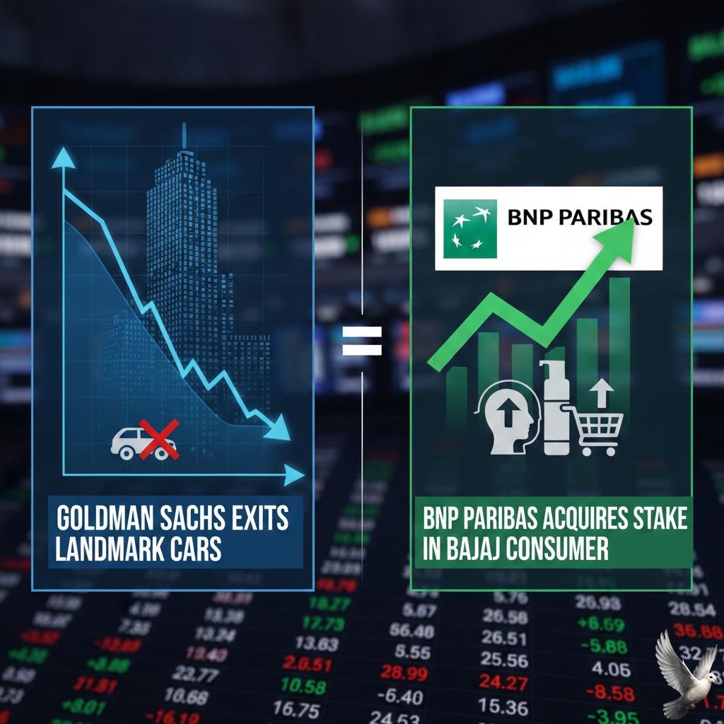 Goldman Sachs Exits Landmark Cars; BNP Paribas Acquires Stake in Bajaj Consumer