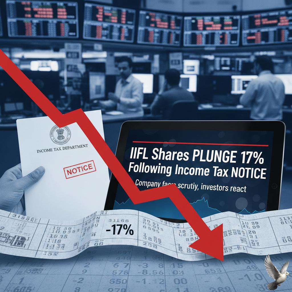 IIFL Shares Fall 17% After Receiving Income Tax Notice