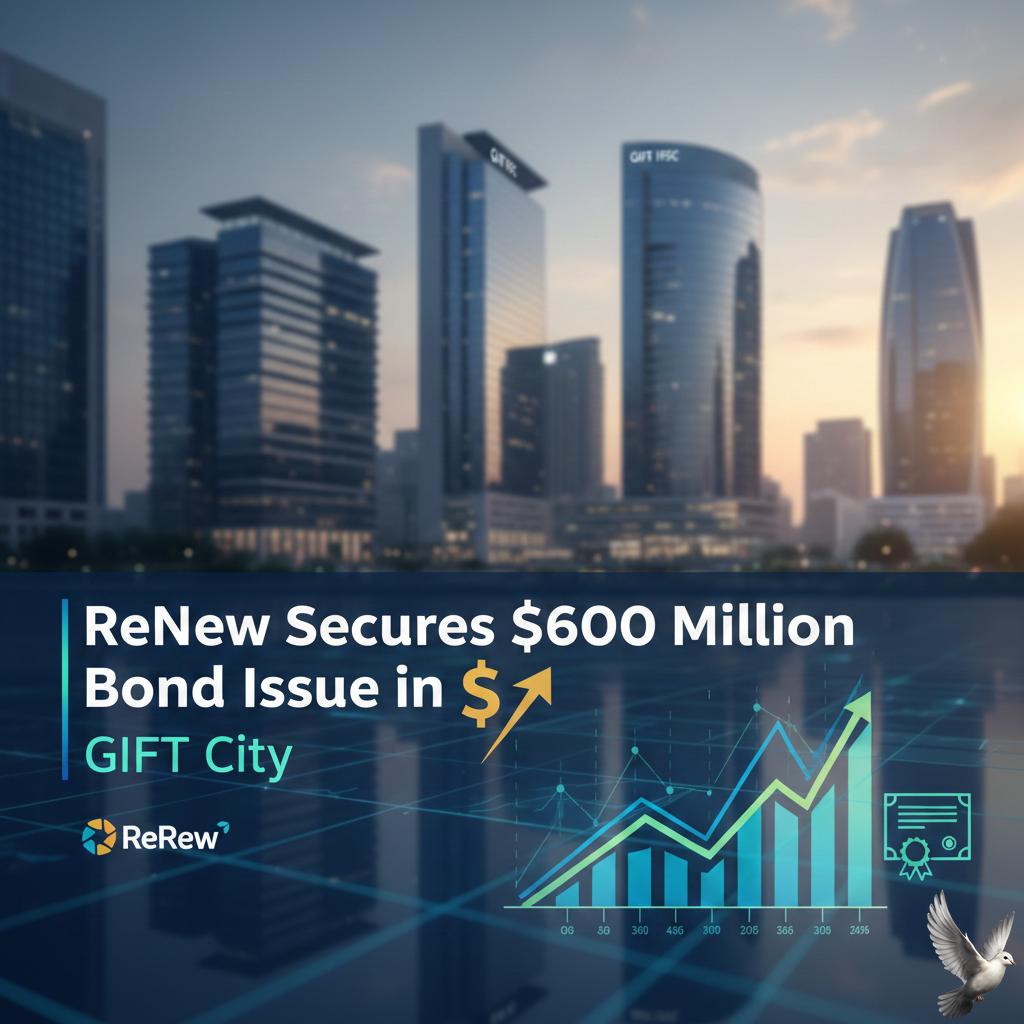 ReNew Secures $600 Million Bond Issue in GIFT City