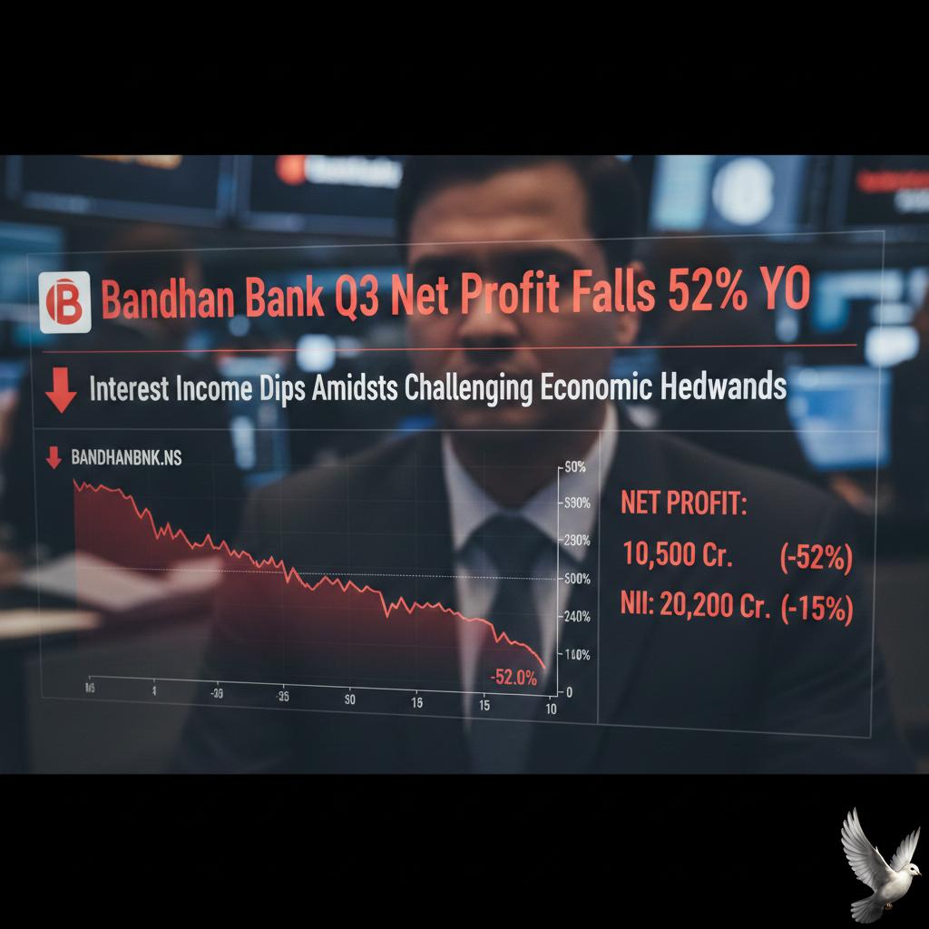 Bandhan Bank Q3 Net Profit Falls 52% YoY
