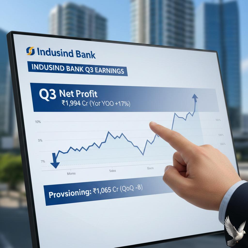 IndusInd Bank Q3 Net Profit and Provisioning