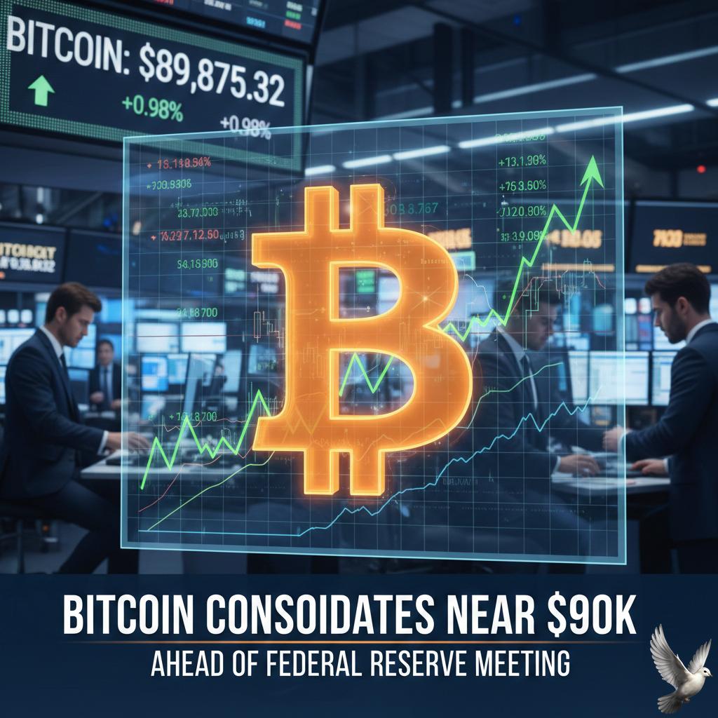 Bitcoin Consolidates Near $90K Ahead of Federal Reserve Meeting