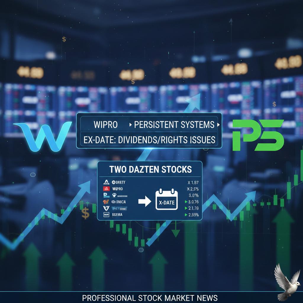 Wipro, Persistent Systems, and Two Dozen Stocks Approach Ex-Date for Corporate Actions (Dividends/Rights Issues)