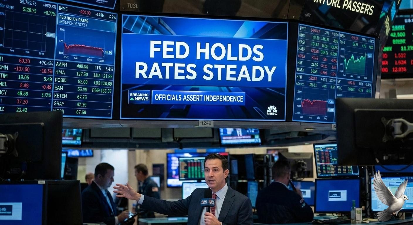 Fed Set to Hold Rates Steady as Officials Assert Independence