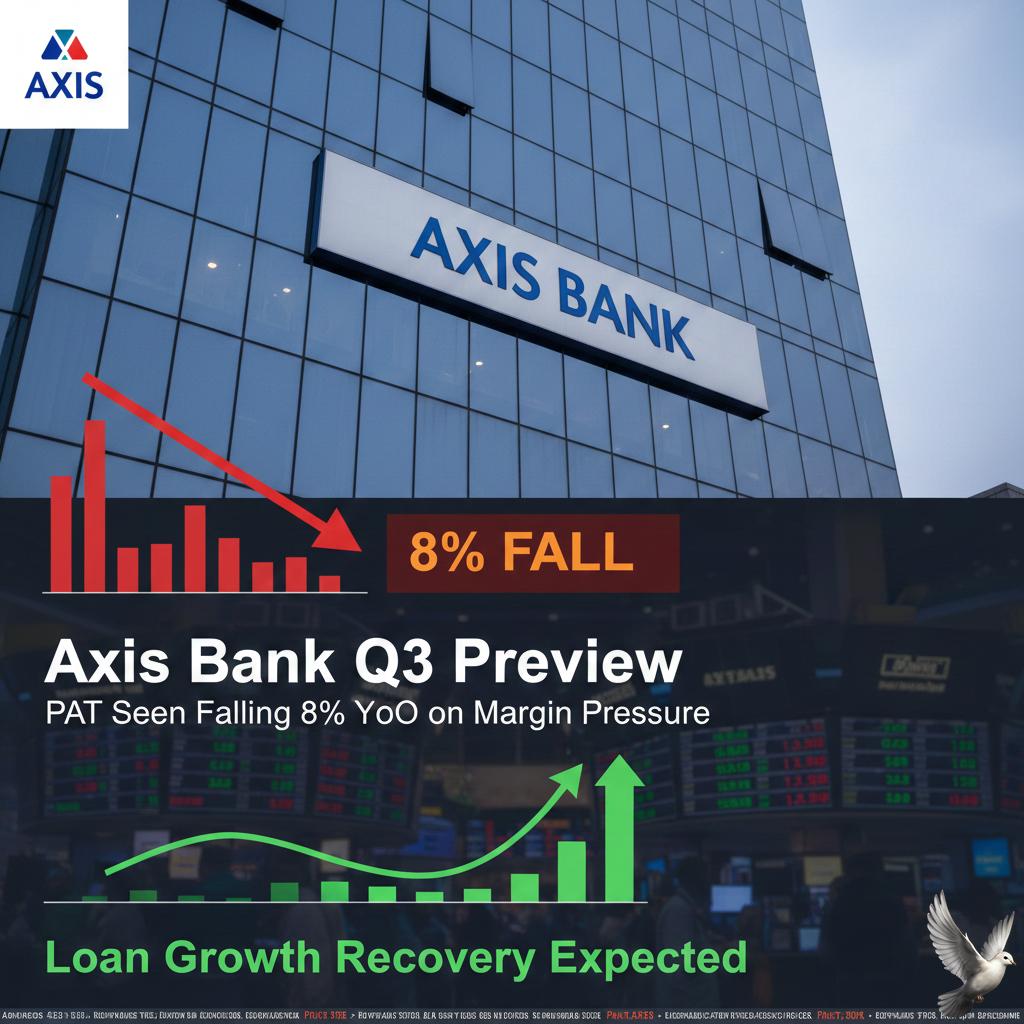Axis Bank Q3 Preview: PAT Seen Falling 8% YoY on Margin Pressure; Loan Growth Recovery Expected