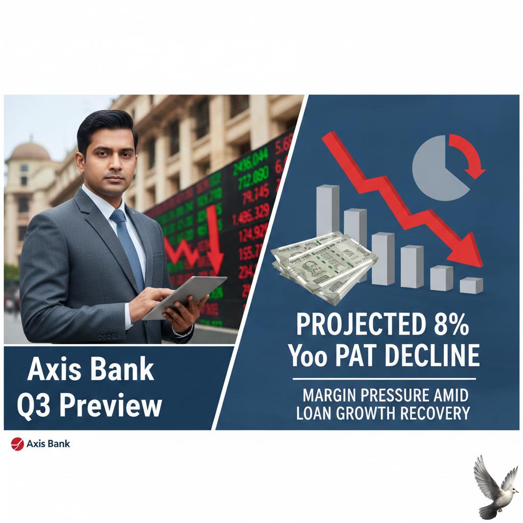 Axis Bank Q3 Preview: Projected 8% YoY PAT Decline and Margin Pressure Amid Loan Growth Recovery