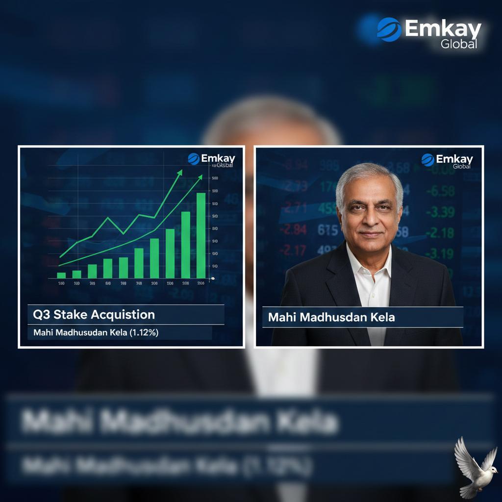Emkay Global reports Q3 stake acquisition by Mahi Madhusudan Kela (1.12%)