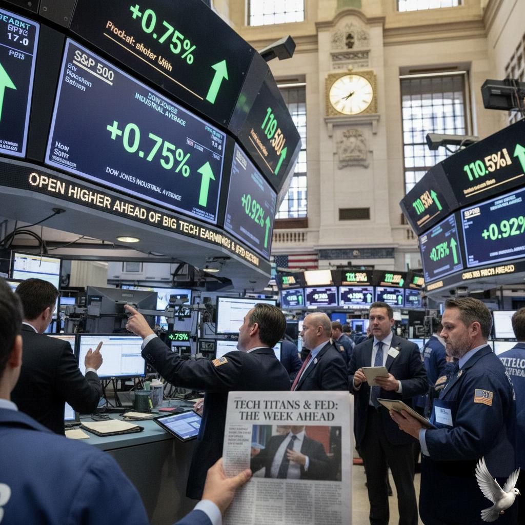 S&P 500, Dow Open Higher Ahead of Big Tech Results, Fed Decision