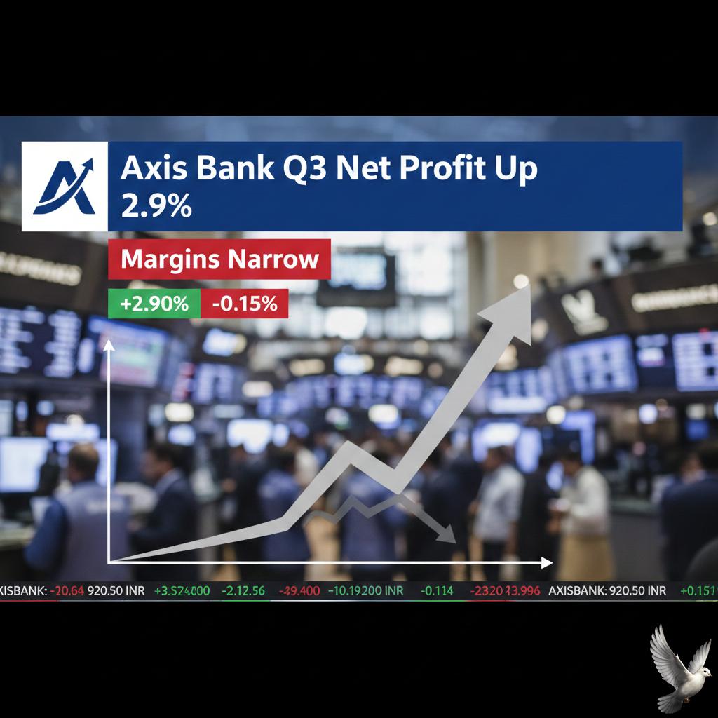 Axis Bank Q3 Net Profit Up 2.9% as Margins Narrow