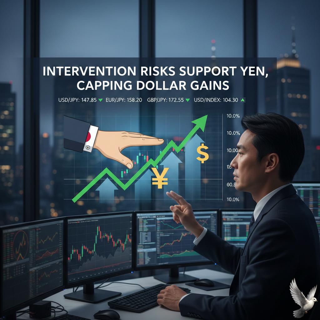 Intervention Risks Support Yen, Capping Dollar Gains