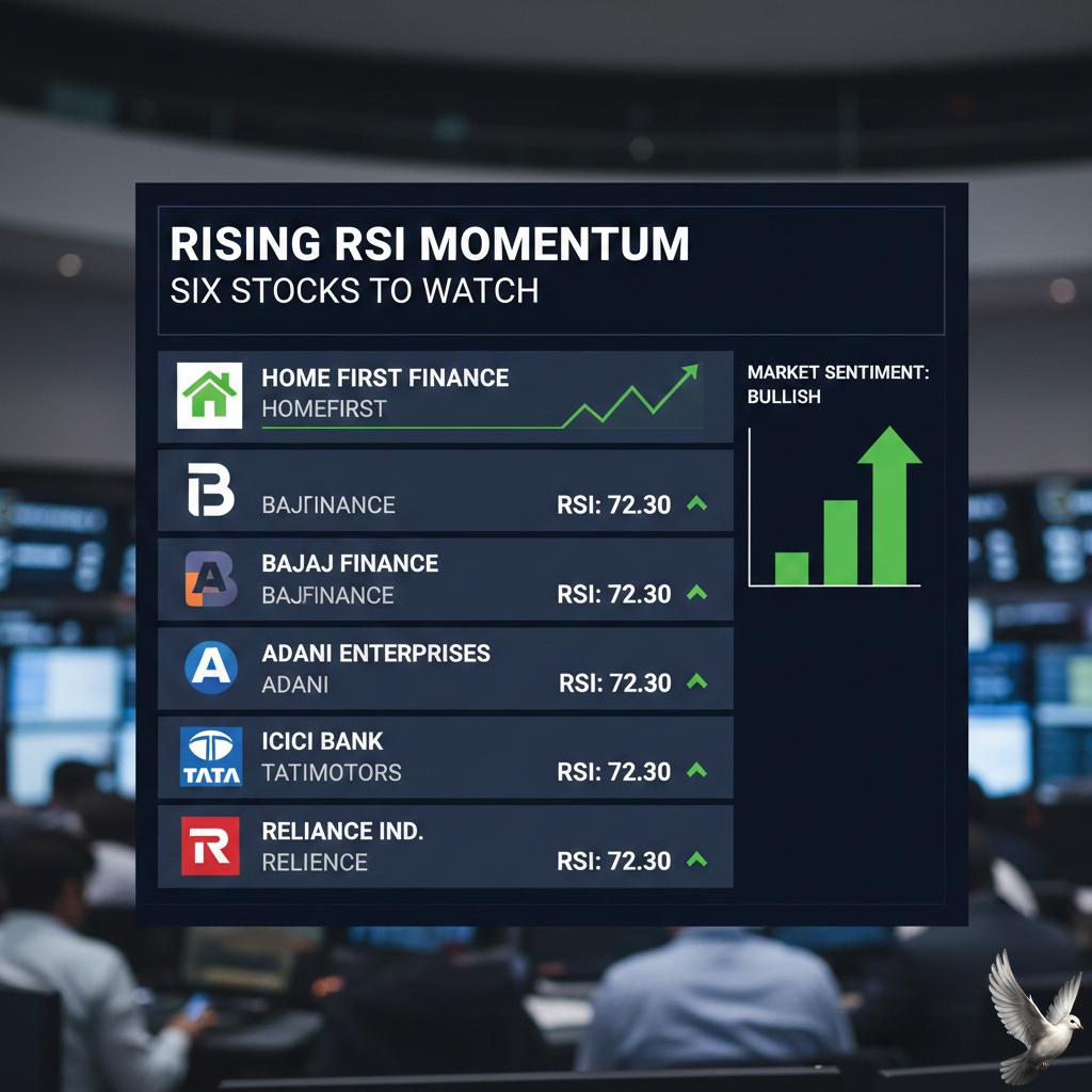 Six Stocks, Including Home First Finance, Displaying Rising RSI Momentum