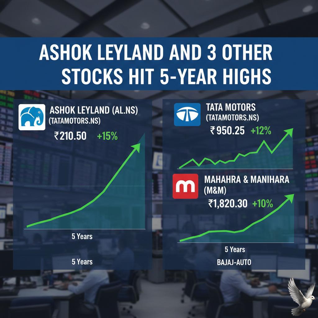 Ashok Leyland and 3 Other Stocks Hit 5-Year Highs