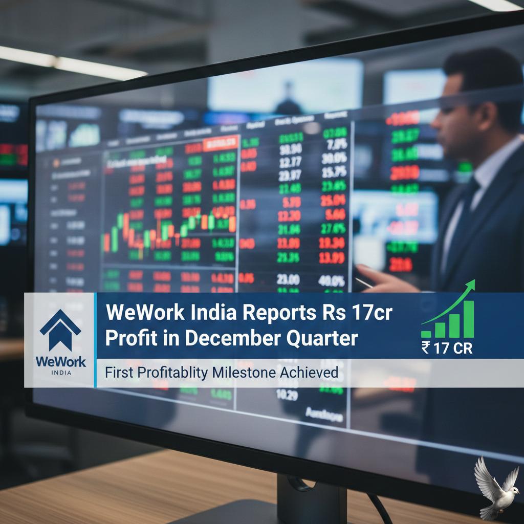 WeWork India Reports Rs 17cr Profit in December Quarter