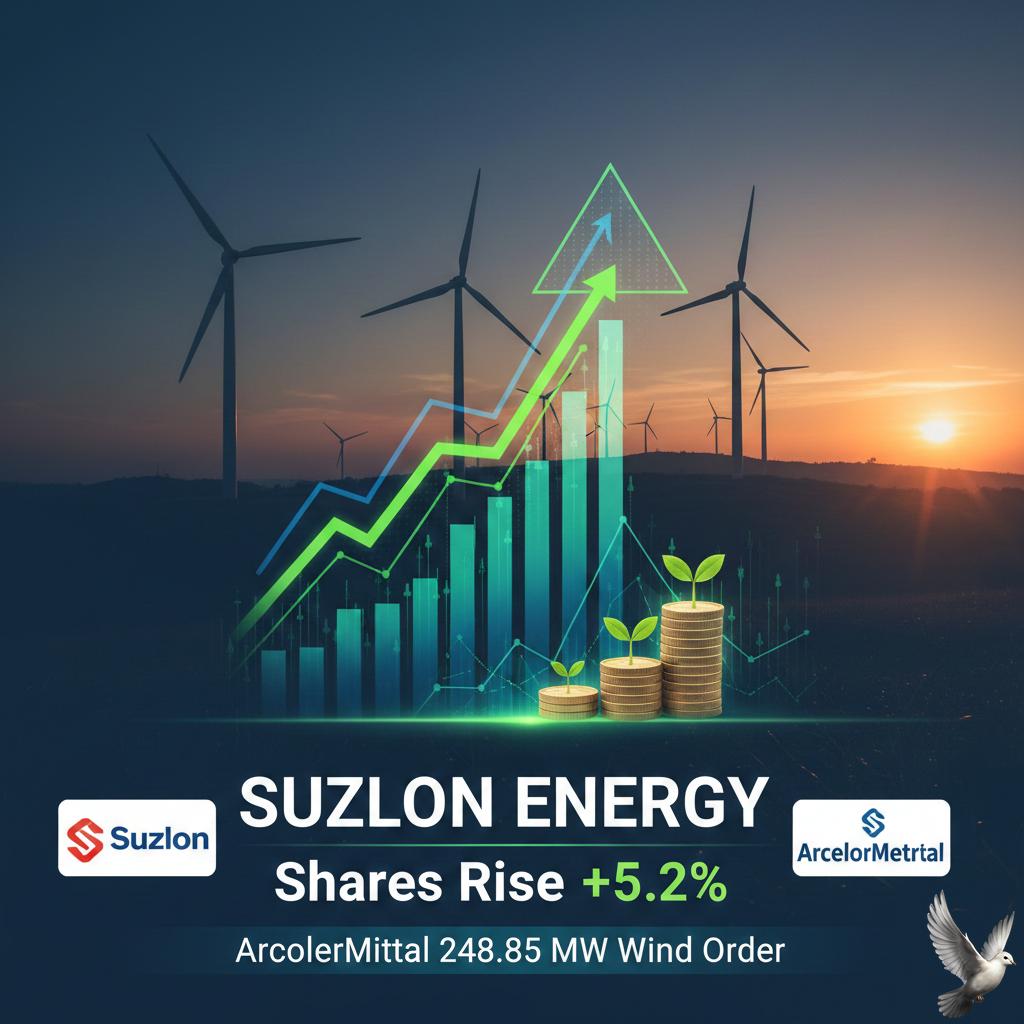 Suzlon Energy Shares Rise on 248.85 MW Wind Order from ArcelorMittal