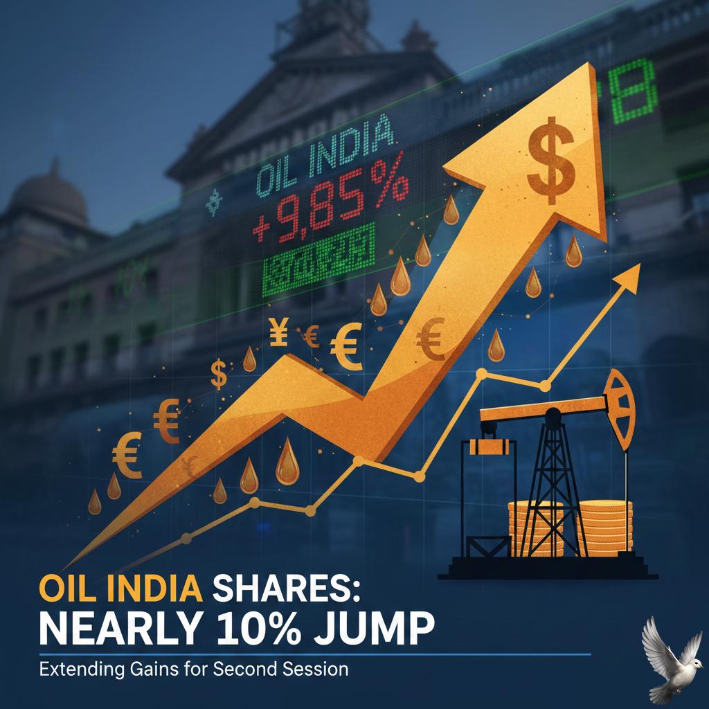 Oil India Shares: Nearly 10% Jump, Extending Gains for Second Session