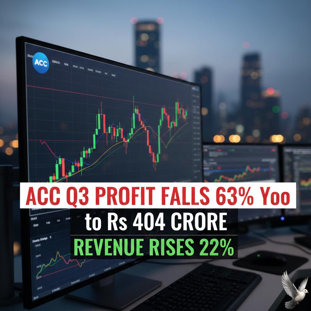 ACC Q3 Profit Falls 63% YoY to Rs 404 Crore, Revenue Rises 22%