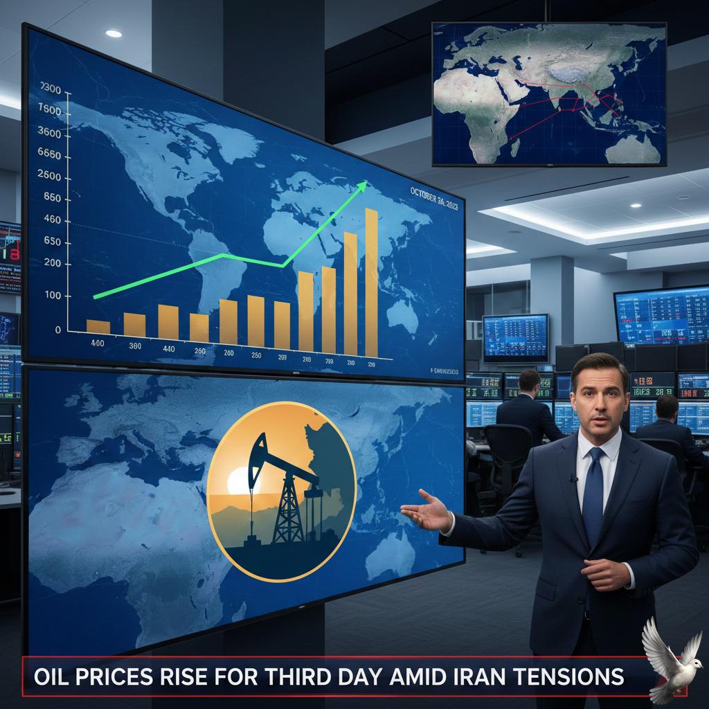 Oil Prices Rise for Third Day Amid Iran Tensions