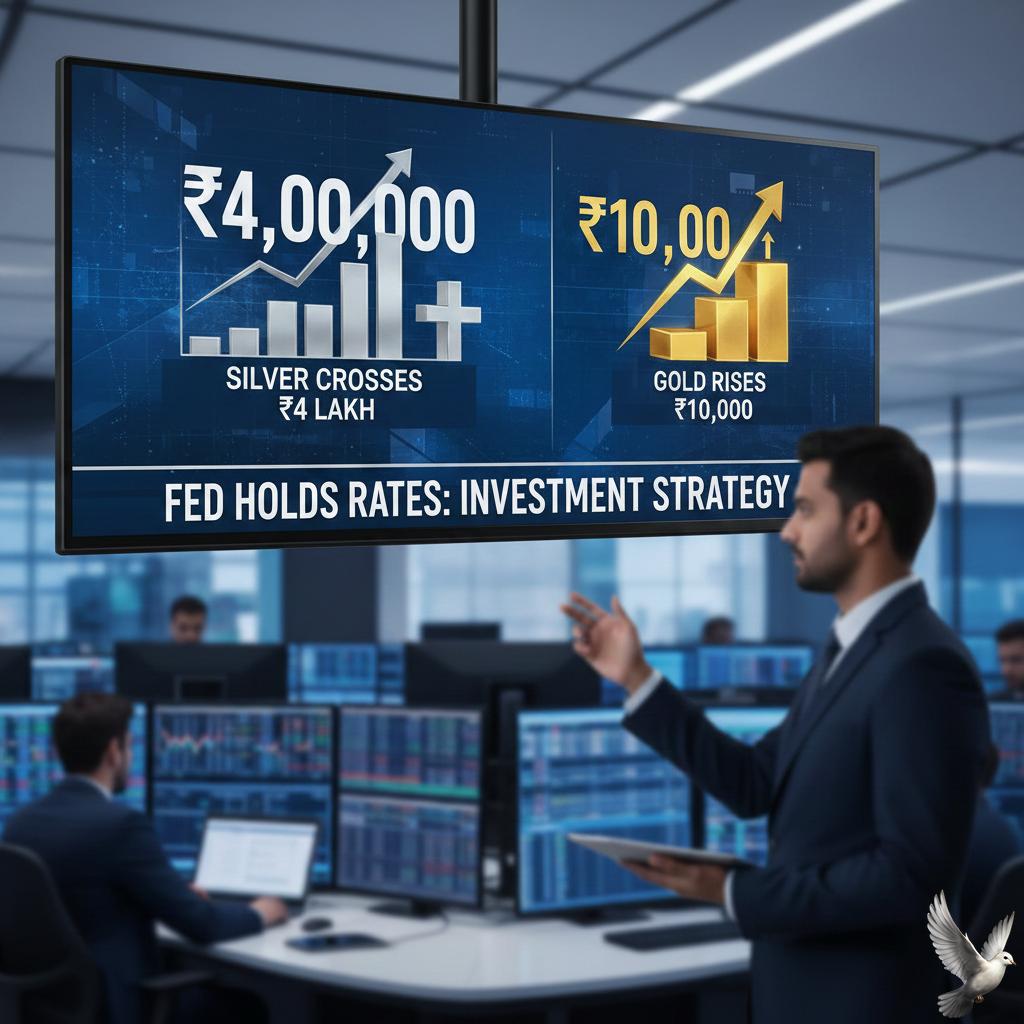 Silver Crosses Rs 4 Lakh, Gold Rises Rs 10,000 as Fed Holds Rates: Investment Strategy