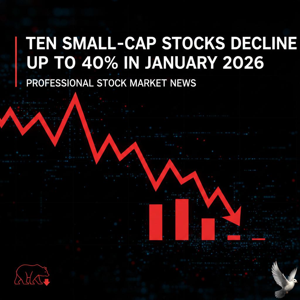 Ten Small-Cap Stocks Decline Up to 40% in January 2026