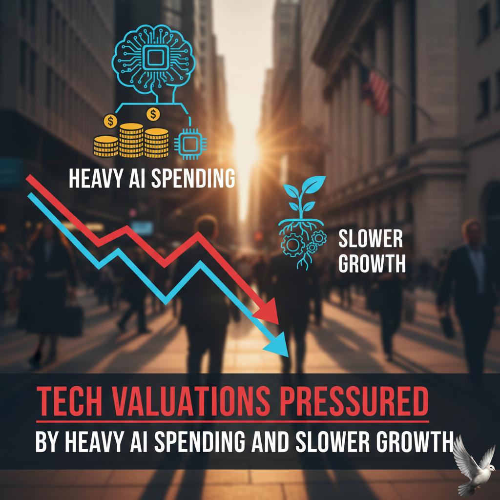 Tech Valuations Pressured by Heavy AI Spending and Slower Growth