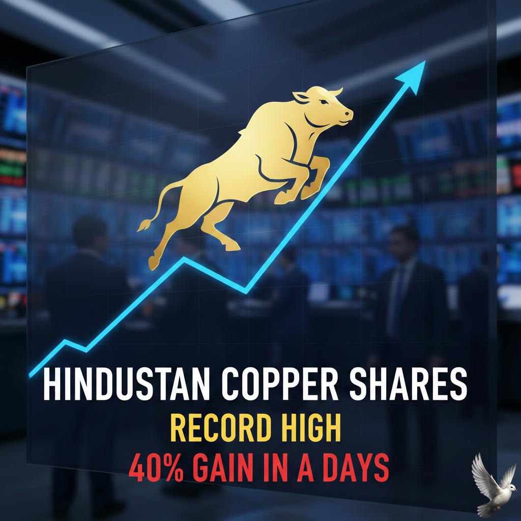 Hindustan Copper Shares Hit Record High Following 40% Gain in Four Days
