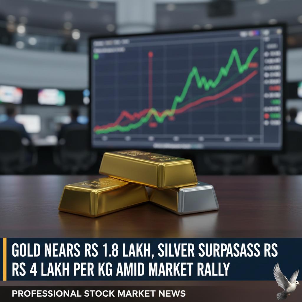 Gold Nears Rs 1.8 Lakh, Silver Surpasses Rs 4 Lakh Per Kg Amid Market Rally